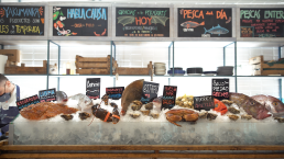 barra mostrador de delicias del mar