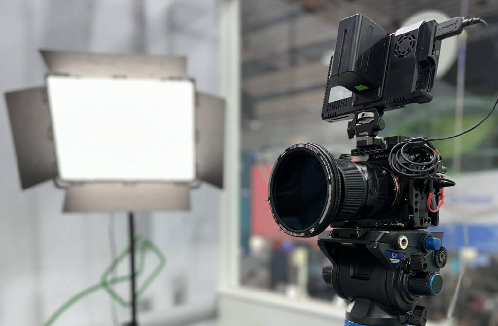camara de video en produccion audiovisual